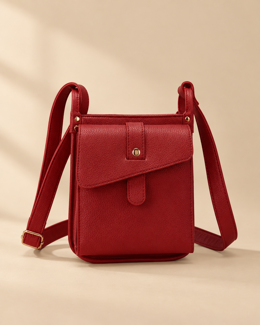 Athena Crossbody Bag - red