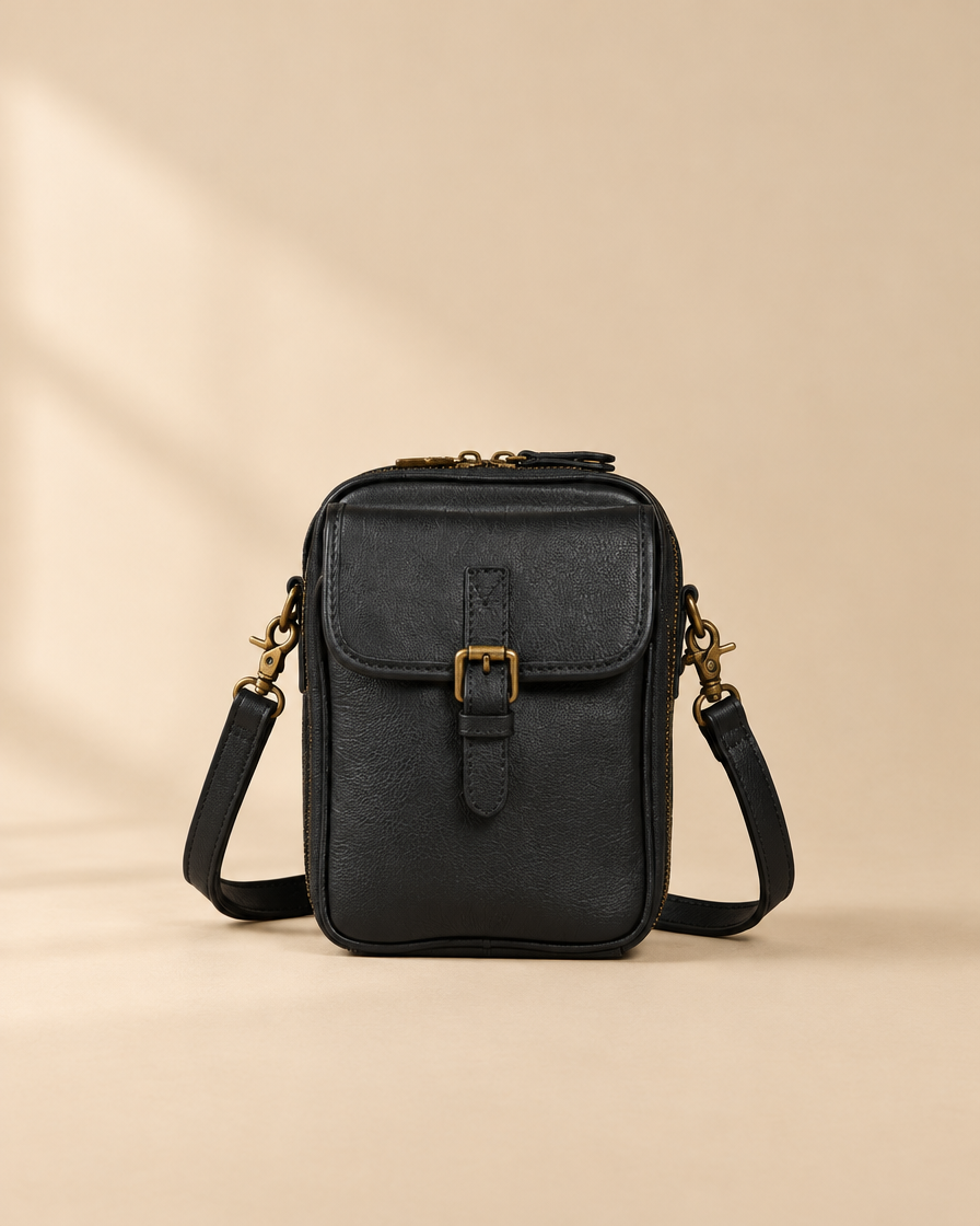 Naya Crossbody Tas – Zwart