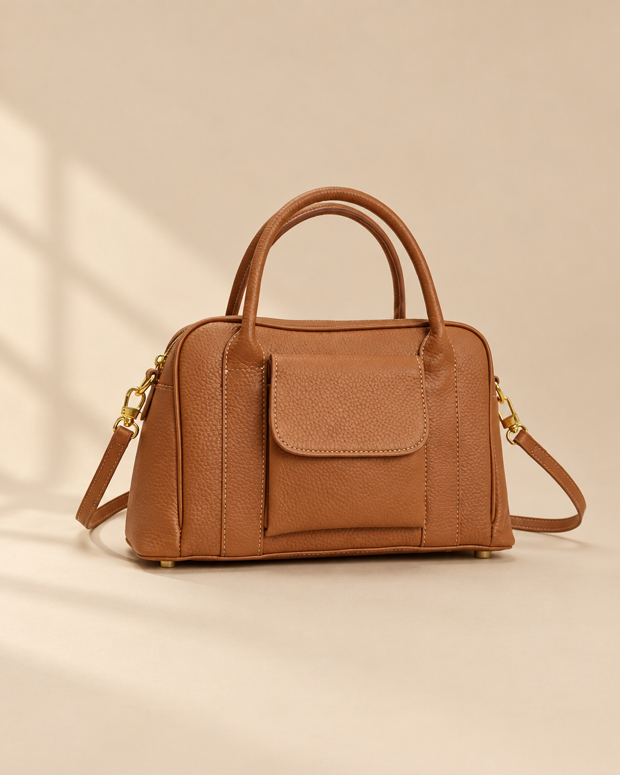 Phoebe Leren Handtas