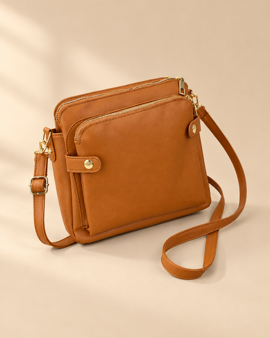 Bali Crossbody Tas – Cognac