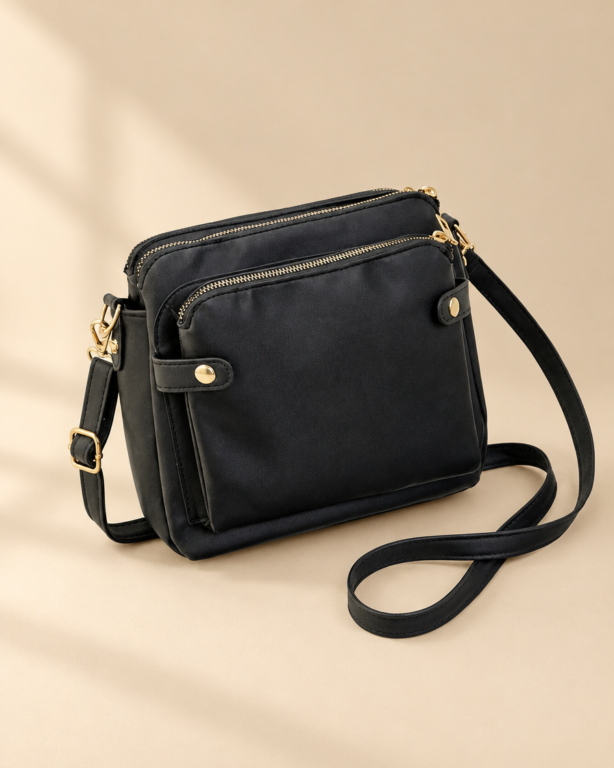 The Bali Crossbody Bag - black