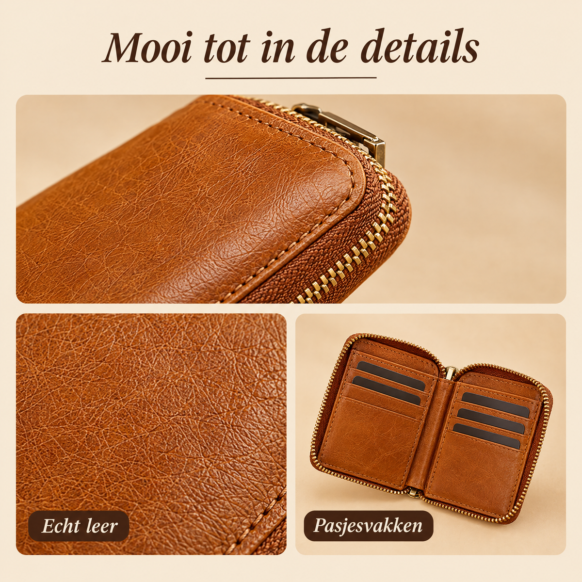 Celaeno Mini Portemonnee – details van dichtbij