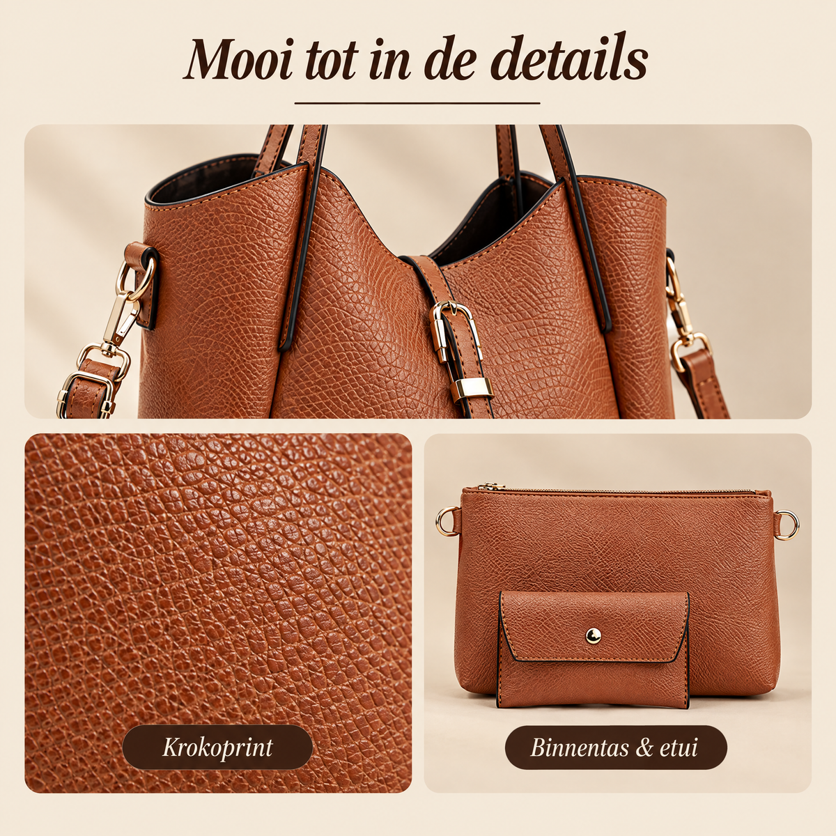 Hera Tote Bag Set – details van dichtbij