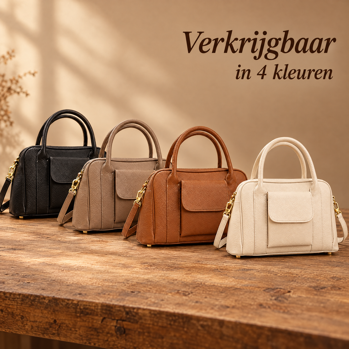 Phoebe Leren Handtas – in alle kleuren