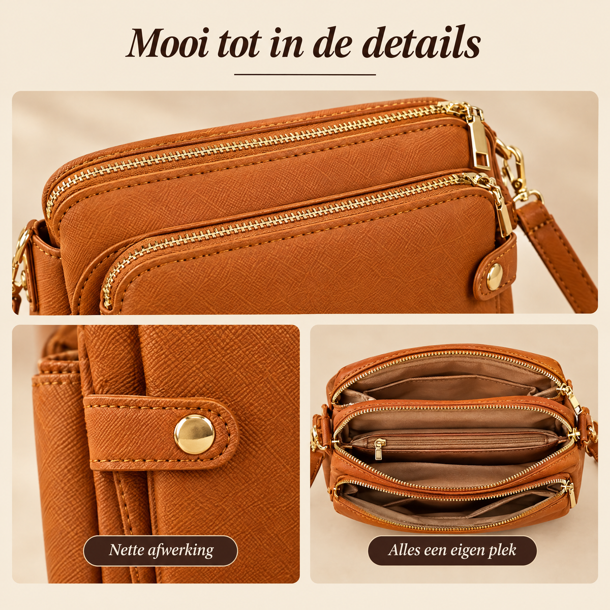 Bali Crossbody Tas – details van dichtbij