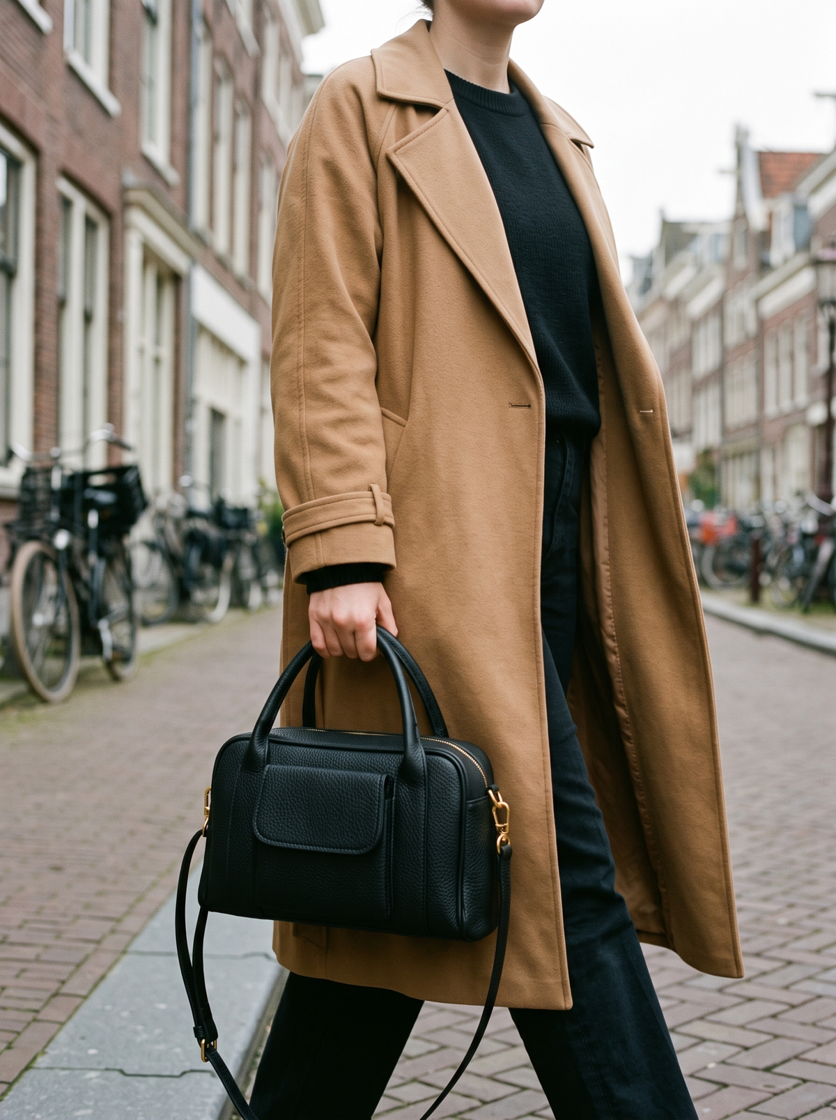 Phoebe Leren Handtas