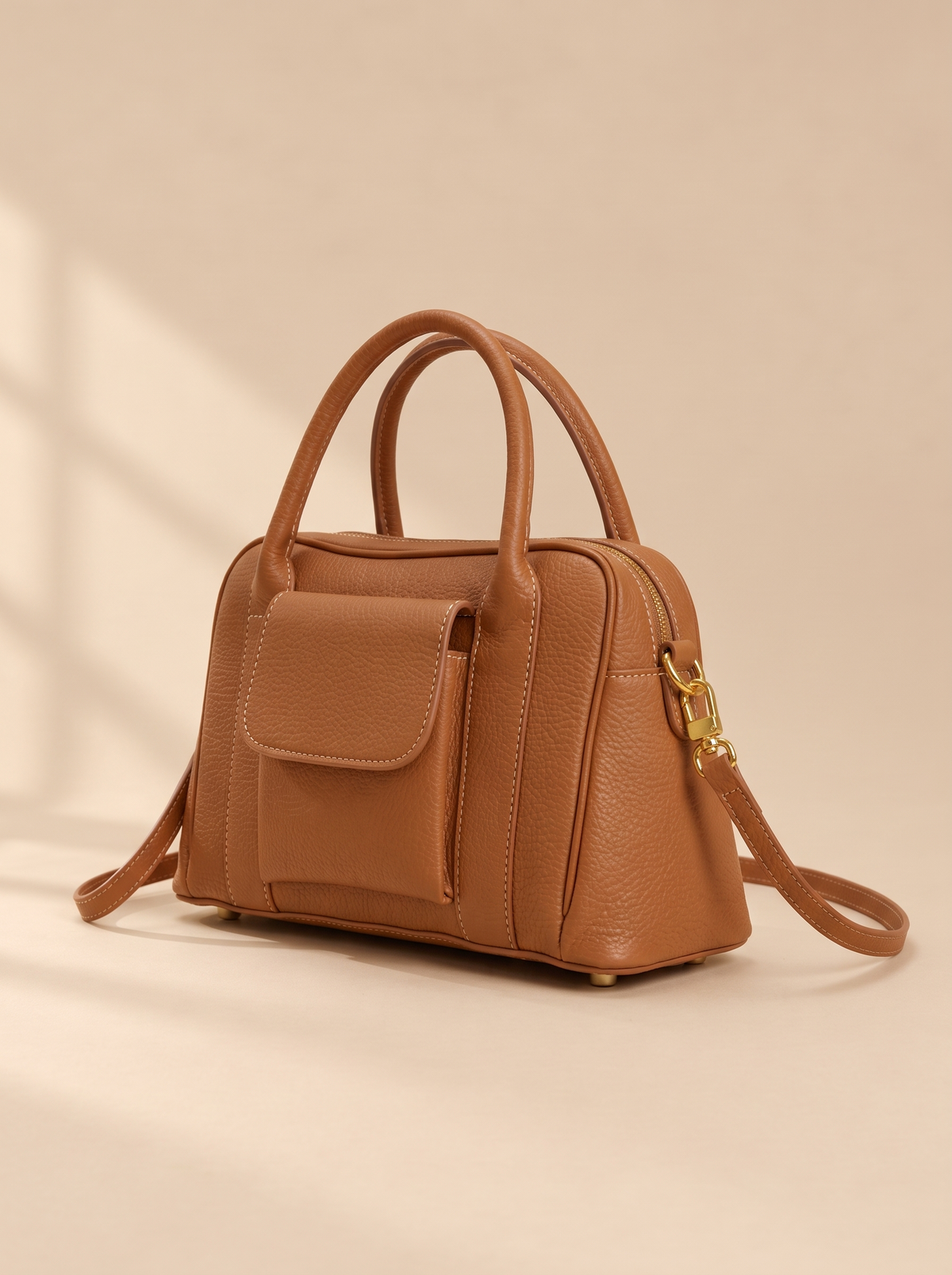 Phoebe Leren Handtas