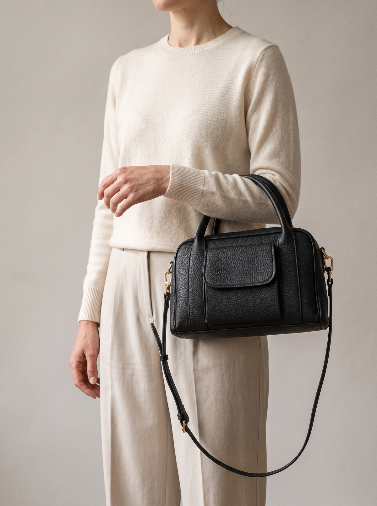Phoebe Leren Handtas