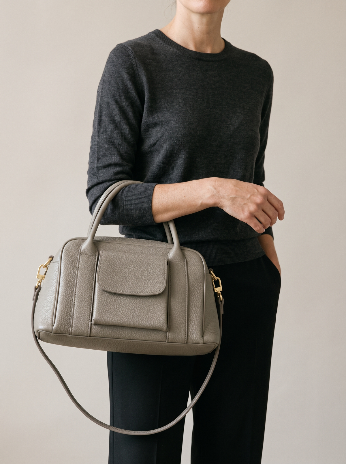 Phoebe Leren Handtas