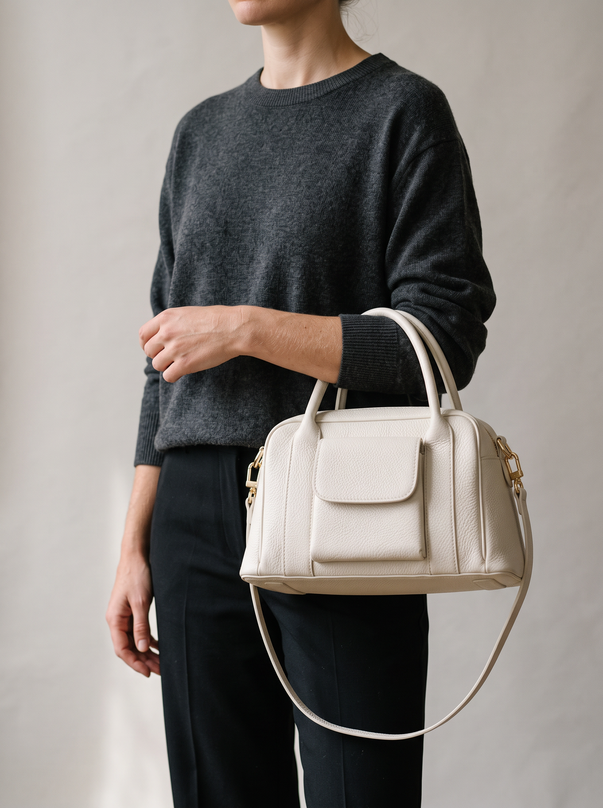 Phoebe Leren Handtas