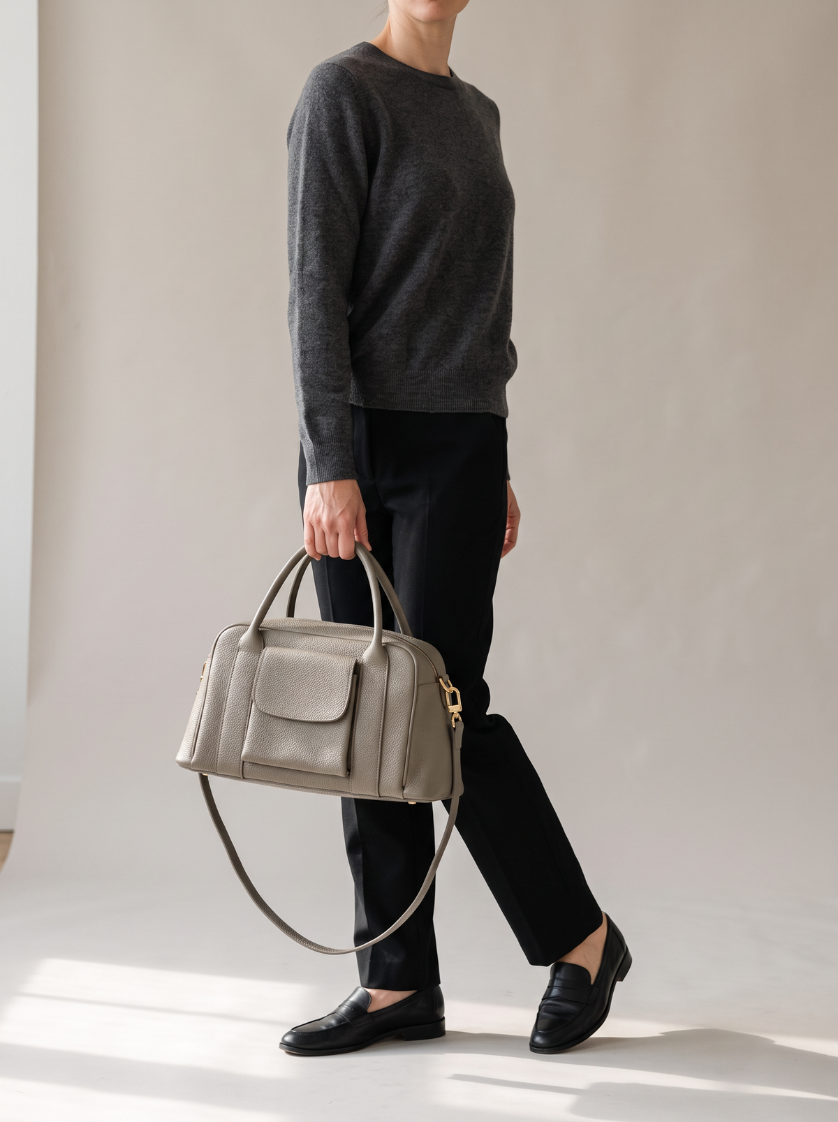 Phoebe Leren Handtas