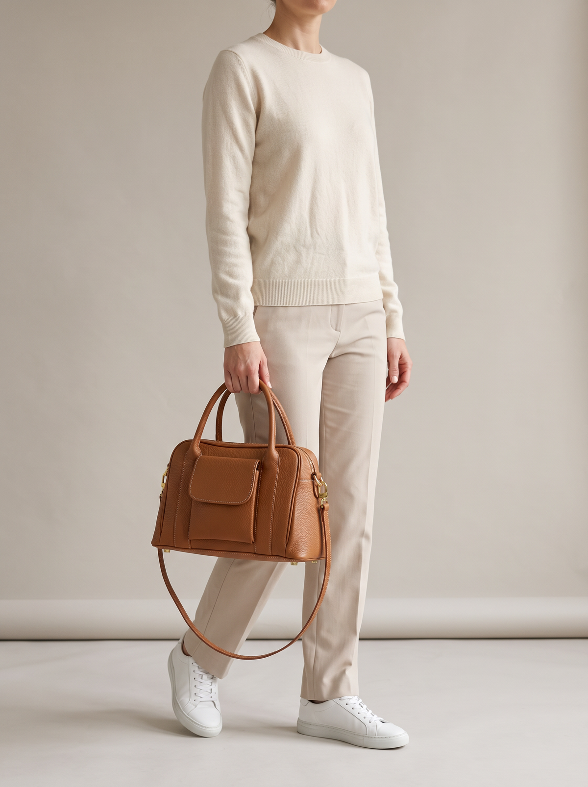 Phoebe Leren Handtas